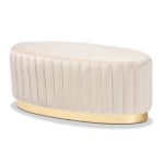 Velvet Oval Ottoman - Image 2