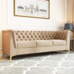 Chanin Velvet Rolled Arm Chesterfield Sofa - Image 3