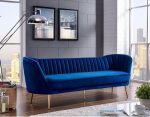 Alexandrea 3 Seater Velvet Sofa - Image 2