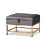 Luxe Velvet Storage Ottoman
