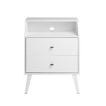 2-Drawers Night Stand in White - Image 4