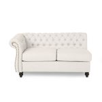 Amberside 6 Seater Fabric Tufted Sectional Sofa - Image 8
