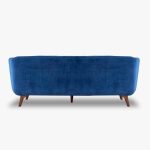 Flared Arm Tufted Velvet 3 Seater Sofa - Image 4