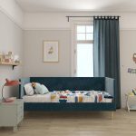 Mid Century Velvet Daybed - Image 2