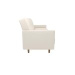 Benitez Twin Faux Leather Tufted Back Sofa - Image 5