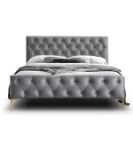 Tufted Low Profile Bed Velvet Bed