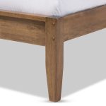 Modern Solid Walnut Platform Bed - Image 4