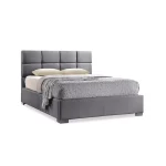 Fabric Upholstered Contemporary Platform Bed - Image 2