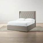 Tufted Wingback Headboard Bed - Image 2