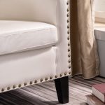 Home Modern Leather Accent Chair - Image 3