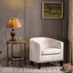 Home Modern Leather Accent Chair - Image 2