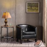 Home Modern Leather Accent Chair - Image 5