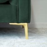 Jacqueline Velvet Square Arm 3 Seater Sofa - Image 3