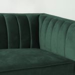 Jacqueline Velvet Square Arm 3 Seater Sofa - Image 4