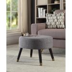 Wide Oval Cocktail Ottoman - Image 2