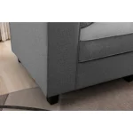 7-piece Dark Gray Linen Modular Sectional Sofa - Image 3