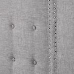 Melina Tufted Linen Wingback Bed - Image 7