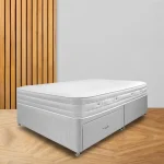 Grey 2 Drawer Platform Divan Bed - Image 2