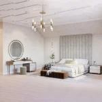 Vertical Channel Wall Panel Headboard Bed - Image 2