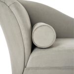 Velvet Grey Chaise Lounge - Image 6