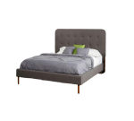 Simple Upholstered Tufted Bed