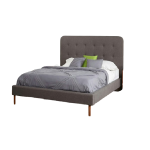 Simple Upholstered Tufted Bed