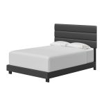 Padded Upholstered Faux Leather Bed - Image 5