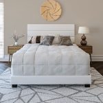 Padded Upholstered Faux Leather Bed - Image 4