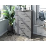 Solid Ply Wood Metro 5-Drawer Chest - Image 3