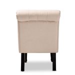 Fabric Upholstered Wood Accent Chair - Image 5