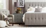 Fabric Upholstered Button Tufted Bed - Image 4