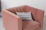 Amicie Channel Tufted Velvet Arm Chair - Image 7