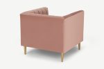Amicie Channel Tufted Velvet Arm Chair - Image 5