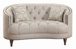 Royal Tufted Curved Back Sofa - Image 7