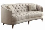 Royal Tufted Curved Back Sofa - Image 8