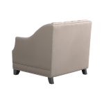 Beige polyester Button Tufted Arm Chair - Image 2