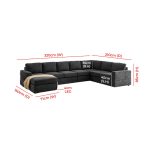 Right Hand Facing Modular Corner Sectional Sofa - Image 6