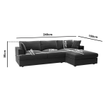 3 Seater L Shaped Sofa – Right Hand Facing - Image 4