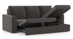 L-Shaped Sofa Cum Bed with Hydraulic Storage - Image 3