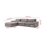 Elissa Square Arm Modular Sofa Chaise - Image 6