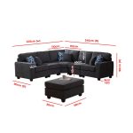Woven 6Pc Sectional Sofa - Image 8